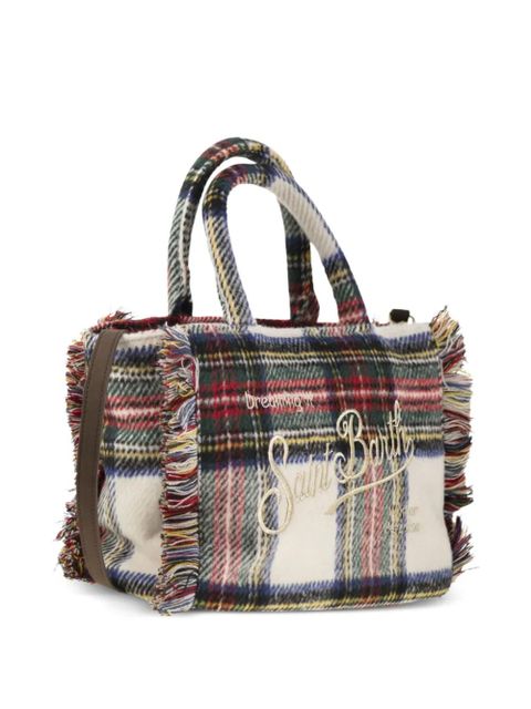 MC2 Saint Barth tartan fringed colette bag - Neutrals