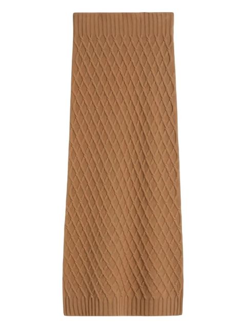 Max Mara cable-knit midi skirt - Brown - zdjęcie produktu nr 1