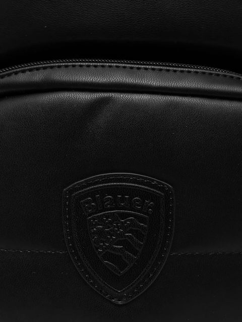 Blauer plecak damski kolor czarny mały gładki POLLY02