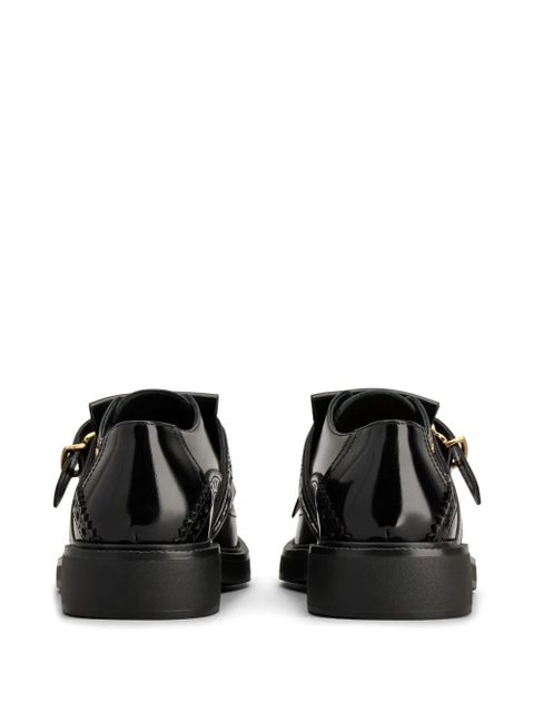 Tod's fringe-detail leather loafers - Black