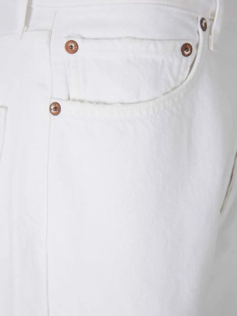 AGOLDE buttoned straight jeans - White