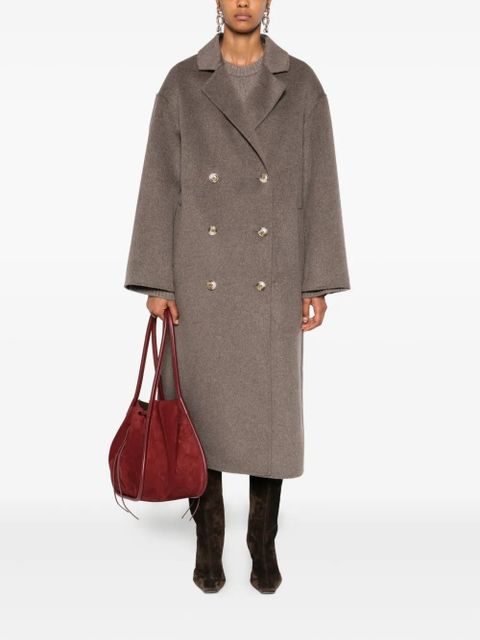 LouLou de Saison double-breasted wool-cashmere coat - Neutrals