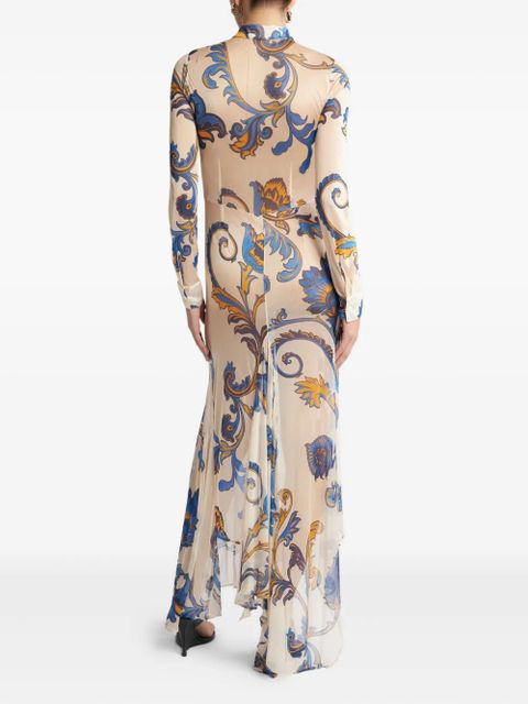 ETRO floral-print shirt dress - Neutrals