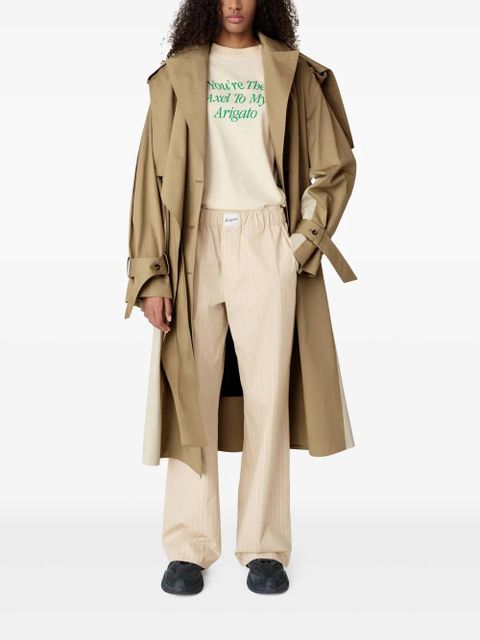 Axel Arigato striped cotton trousers - Neutrals - zdjęcie produktu nr 2