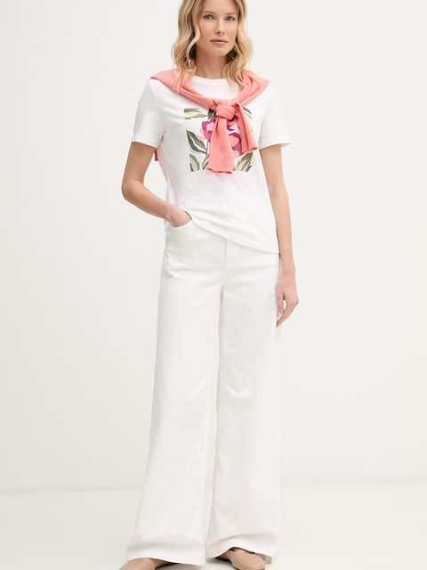 United Colors of Benetton T-shirt damski bawełniany - zdjęcie produktu nr 1