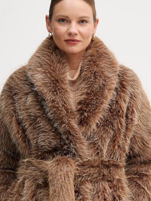 MACKAGE płaszcz kolor brązowy KACELA - zdjęcie produktu nr 2