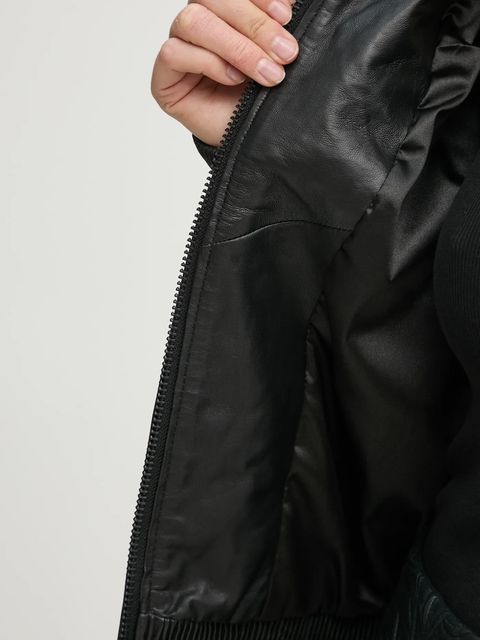 MUNTHE kurtka bomber skórzana FERRIL