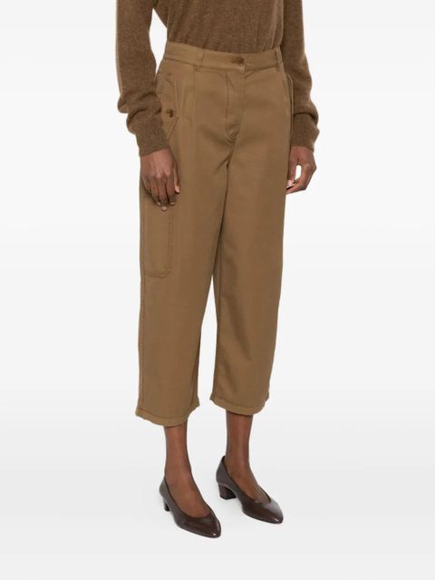 The Row cropped trousers - Brown