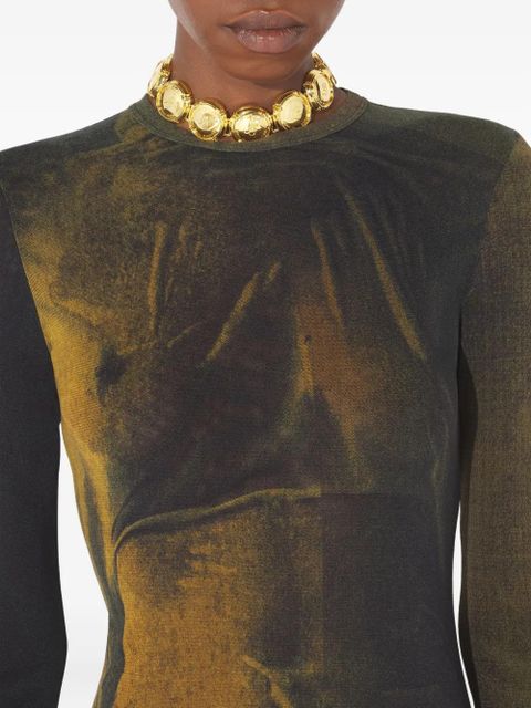 Jean Paul Gaultier The Acid Water printed maxi dress - Brown