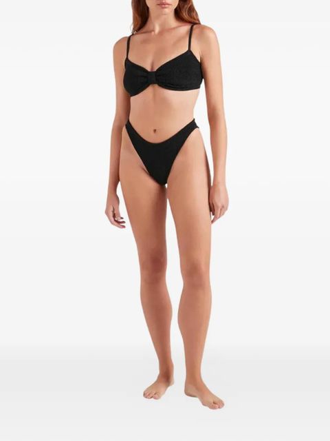 Hunza G Alicia spaghetti-strap bikini set - Black - zdjęcie produktu nr 2