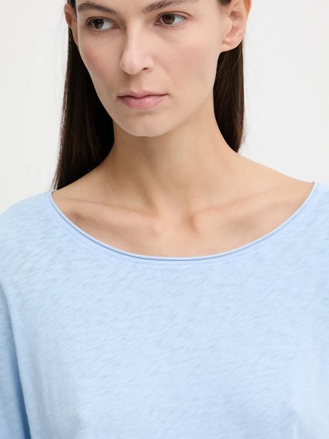 Marc O'Polo longsleeve bawełniany kolor niebieski 5000009292