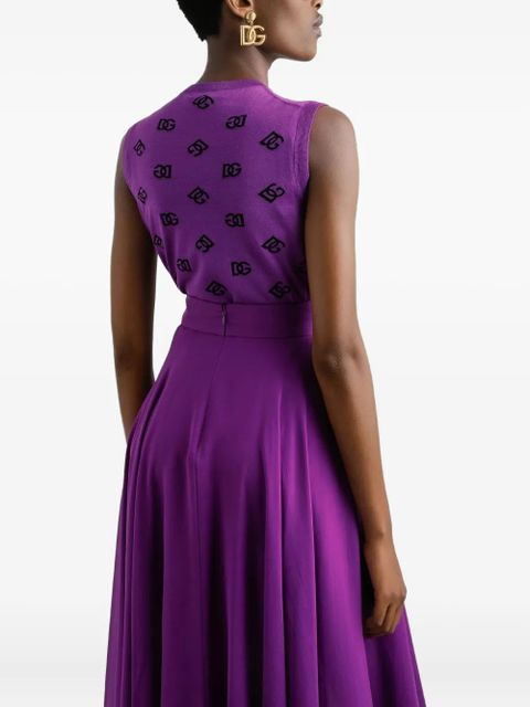 Dolce & Gabbana DNA logo-motif tank top - Purple - zdjęcie produktu nr 2