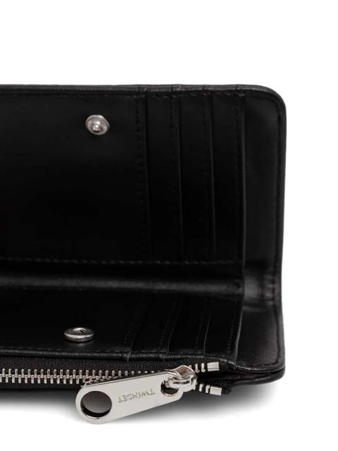 TWINSET zipped leather wallet - Black