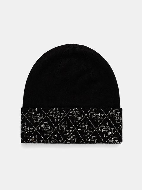 Guess czapka NORA kolor czarny W5BZ20 Z2NQ2 - zdjęcie produktu nr 1