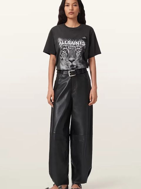 AllSaints t-shirt ROAR damski kolor czarny W075JD