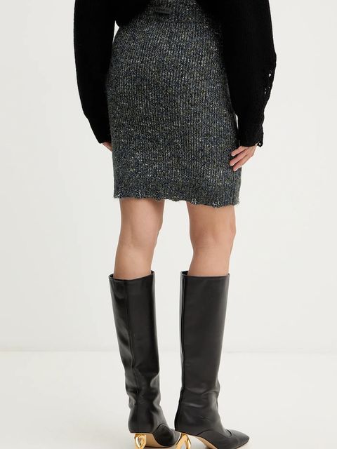 Pinko spódnica kolor granatowy mini prosta 105970 A2YB