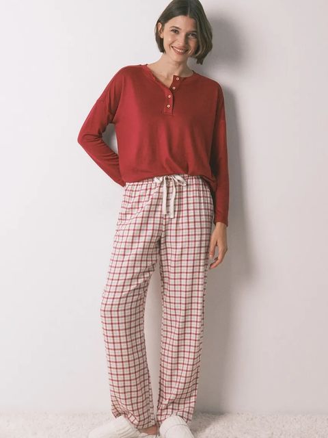 women'secret komplet piżamowy z bawełną damska kolor zielony 3702288 - zdjęcie produktu nr 2