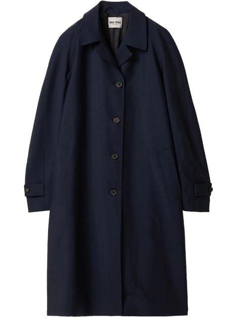 Miu Miu Single-breasted coat - Blue - zdjęcie produktu nr 1