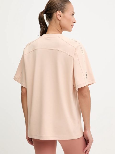 adidas by Stella McCartney t-shirt sportowy damski kolor beżowy JW4525 - zdjęcie produktu nr 2