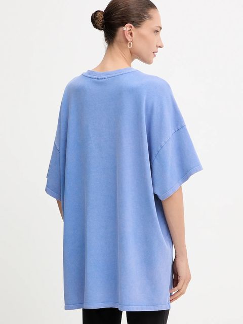 Gestuz t-shirt bawełniany damski kolor niebieski 10909249