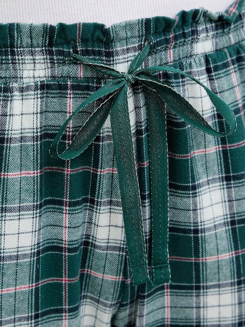 women'secret spodnie piżamowe bawełniane damska kolor zielony bawełniana 3702291