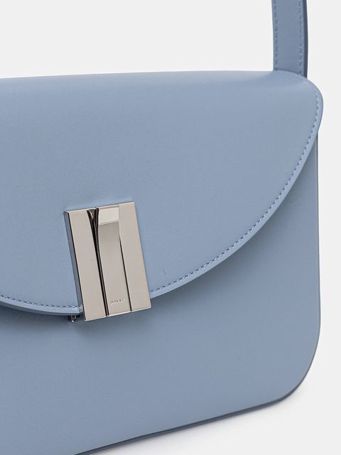 Bally torebka skórzana kolor niebieski WAS02X