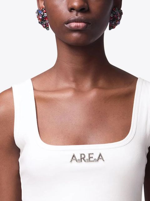 AREA Cluster Heart crystal earrings - Silver - zdjęcie produktu nr 2