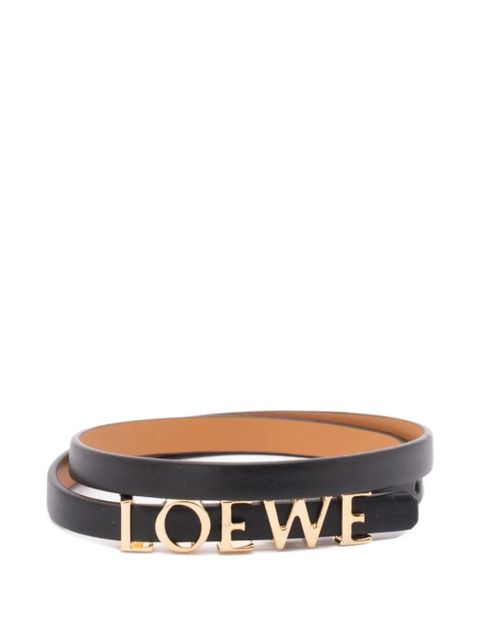 LOEWE logo-plaque bracelet - Black - zdjęcie produktu nr 1