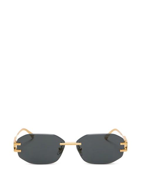 Versace Eyewear geometric-frame sunglasses - Grey - zdjęcie produktu nr 1