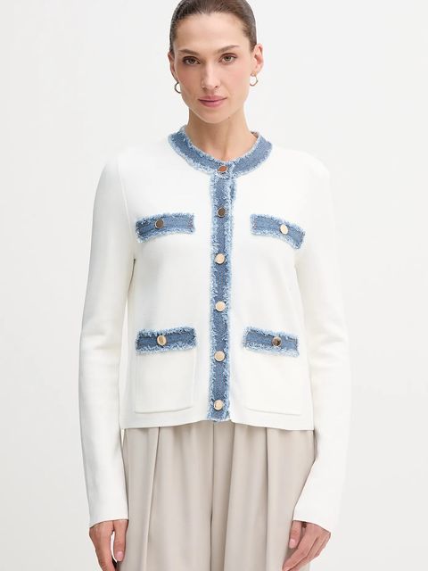 Joseph Ribkoff kardigan damski kolor beżowy lekki 261927 - zdjęcie produktu nr 1