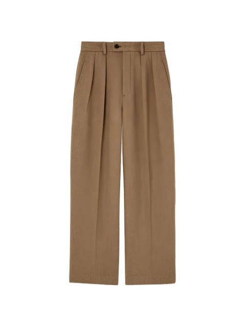 Loro Piana Rodger pleated wool trousers - Brown - zdjęcie produktu nr 1