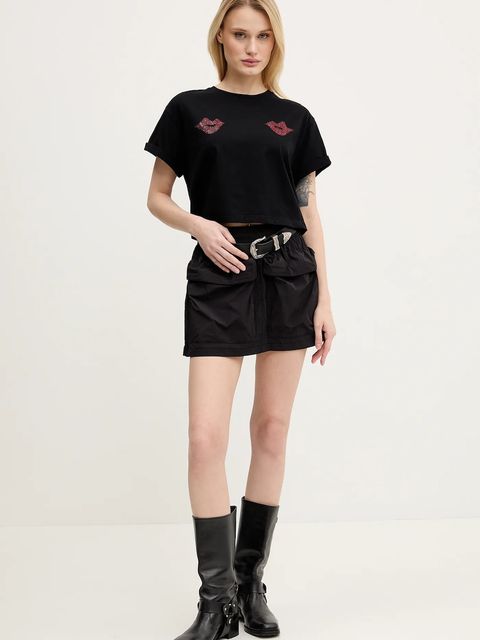 Aniye By t-shirt bawełniany damski kolor czarny 185884 - zdjęcie produktu nr 2