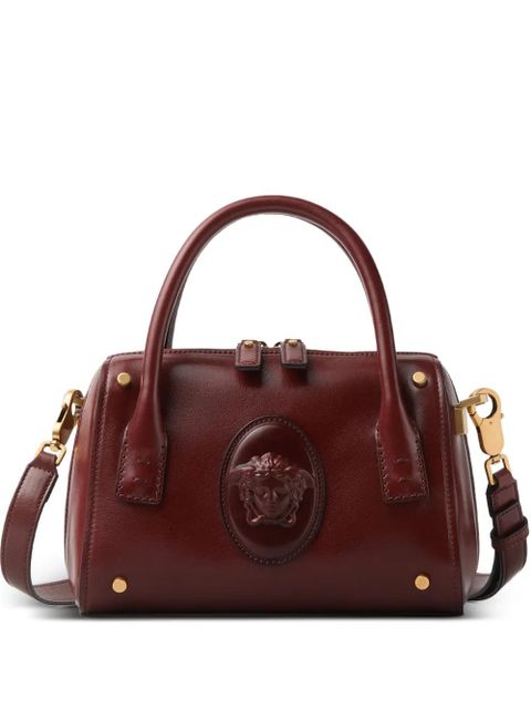 Versace Roomy small leather Boston bag - Brown - zdjęcie produktu nr 1
