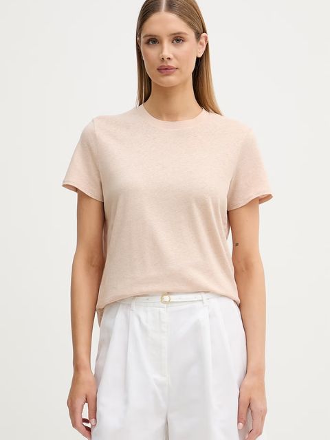 Sisley T-shirt damski z lnem - zdjęcie produktu nr 1