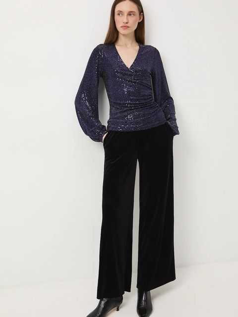 Medicine longsleeve damski kolor granatowy - zdjęcie produktu nr 1