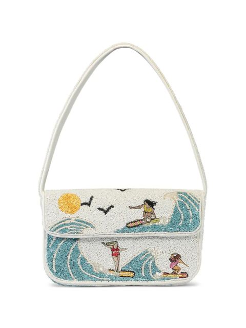 STAUD Tommy Surf Babes beaded bag - White - zdjęcie produktu nr 1
