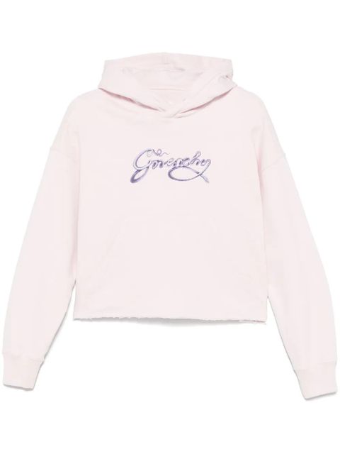 Givenchy logo-print hoodie - Pink - zdjęcie produktu nr 1