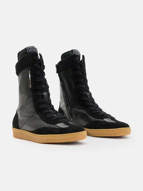 AllSaints botki skórzane Louise High Top - zdjęcie produktu nr 2
