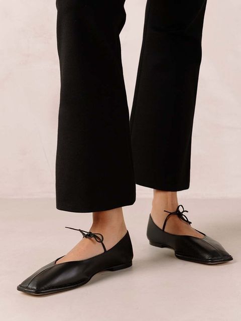 Alohas baleriny skórzane Sway