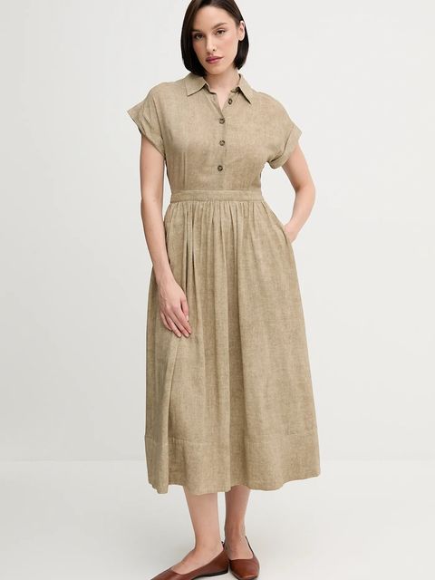 Pedro del Hierro sukienka z domieszką lnu - zdjęcie produktu nr 2