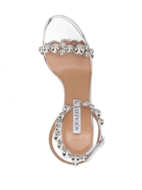 Aquazzura Bubbles 80mm open-toe sandals - Metallic