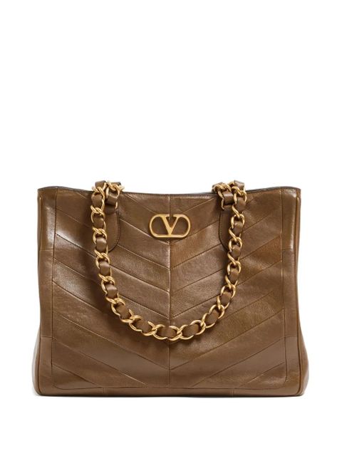 Valentino Garavani Valentino Garavani laseine tote bag - Brown - zdjęcie produktu nr 1