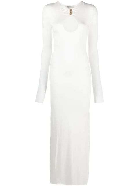 MANURÍ Mary Jean chain-link midi dress - White - zdjęcie produktu nr 1