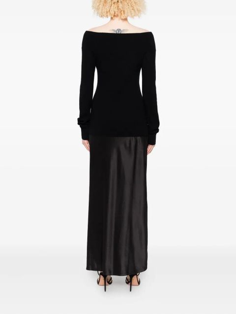 Christopher Esber Monument silk cashmere dress - Black