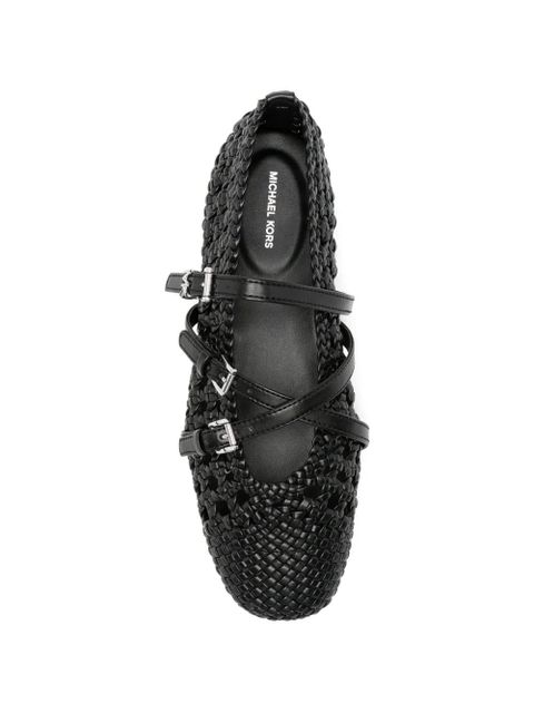 Michael Kors Indy buckle-strap ballet flats - Black