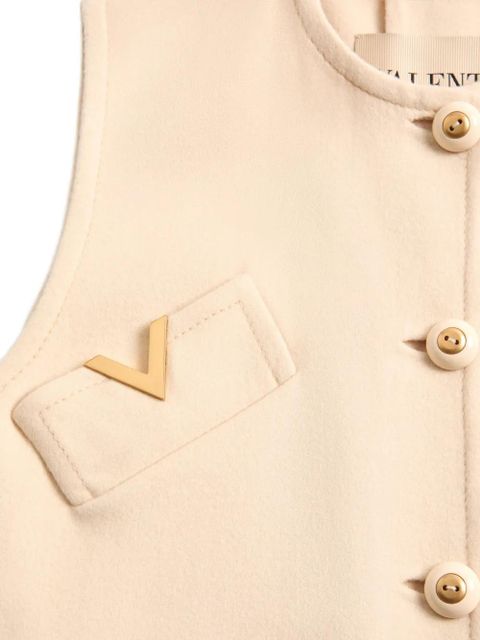 Valentino Garavani vgold button-up coat - Neutrals - zdjęcie produktu nr 2