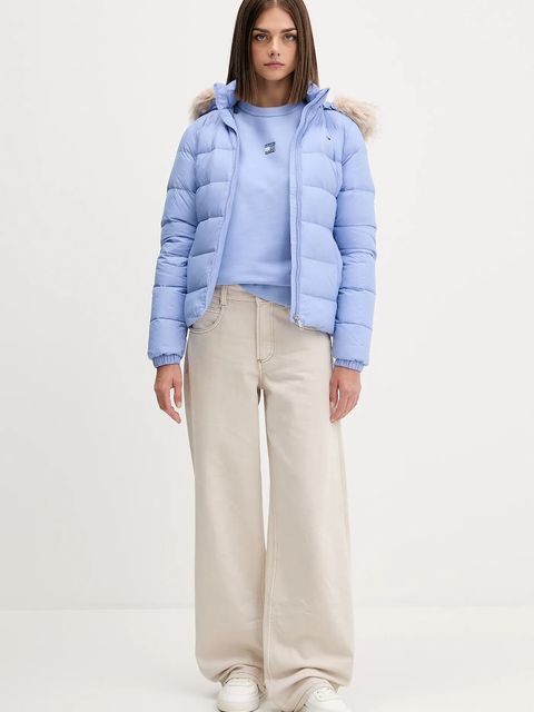 Tommy Jeans bluza bawełniana damska kolor czarny z aplikacją DW0DW17325 - zdjęcie produktu nr 2