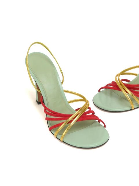 Marni leather New Wave sandals - Red - zdjęcie produktu nr 2