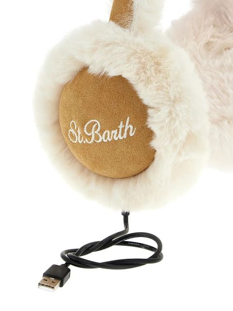MC2 Saint Barth logo-embroidery earmuffs - Neutrals