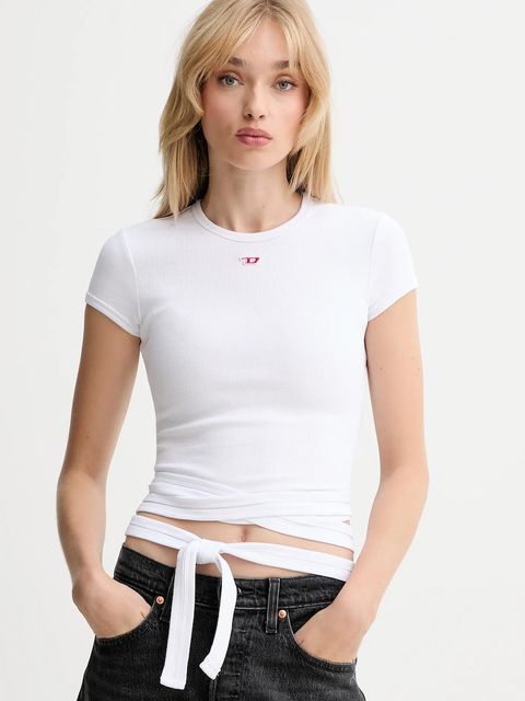 Diesel t-shirt T-BUNNY-TAIL damski kolor biały A19337.0EJAI - zdjęcie produktu nr 1